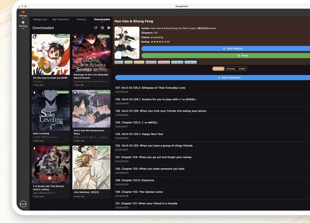 MangaKing product screenshot